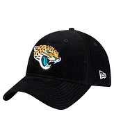 New Era Men's Black Jacksonville Jaguars Corded 9TWENTY Adjustable Hat