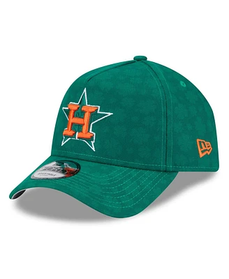 New Era Men's Kelly Green Houston Astros St. Patrick's Day A-Frame 9FORTY Adjustable Hat