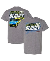 Team Penske Men's Heather Gray Ryan Blaney Car T-Shirt