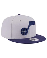 New Era Men's Gray/Navy Utah Jazz Color Pack Two-Tone 9FIFTY Snapback Hat