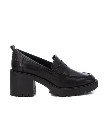 Carmela Leather Collection Women's Heeled Penny Loafers by Xti