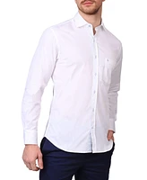 Tailorbyrd Men's Solid Long Sleeve Shirt