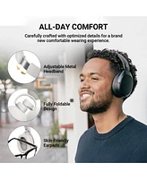 Edifier Over-Ear Noise Cancelling Headphones, 94H Playtime, Hi-Res Audio, Bluetooth 5.1, Foldable