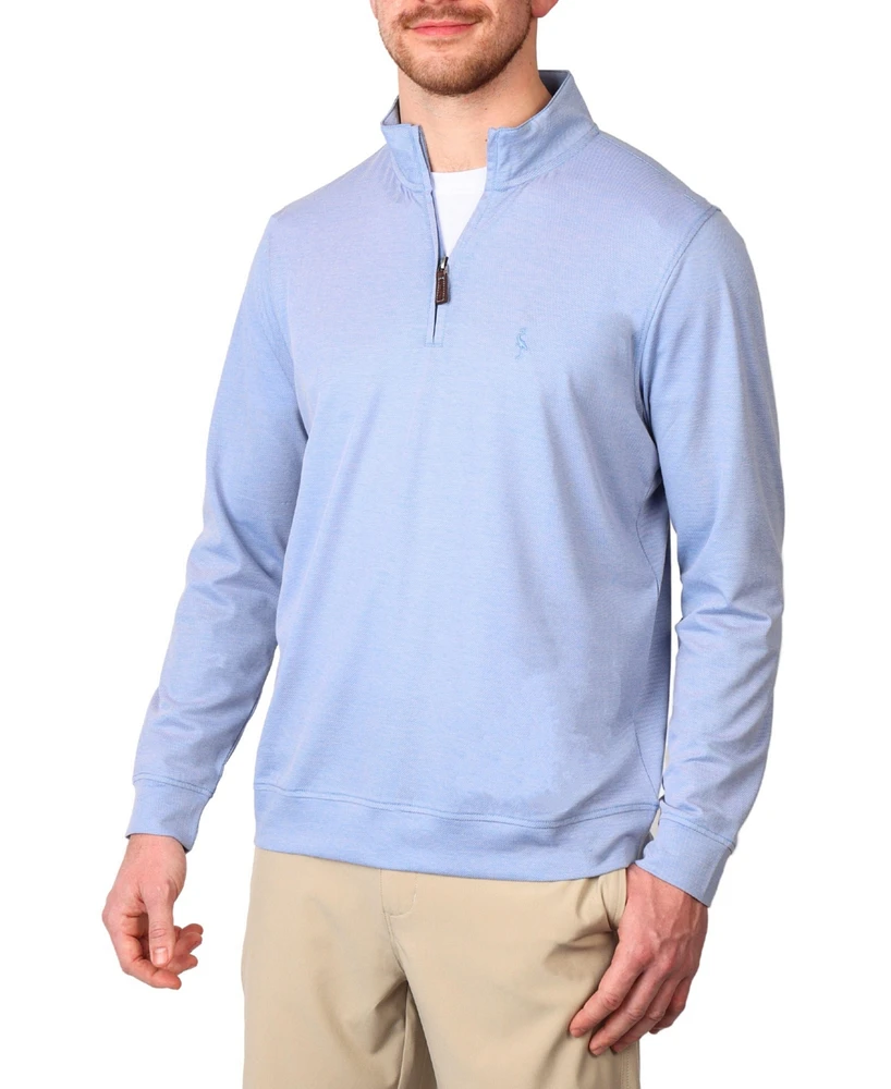 Tailorbyrd Men's Dobby Twill Quarter Zip