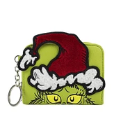 Grinch 3D Face Zip Around Women's Wallet