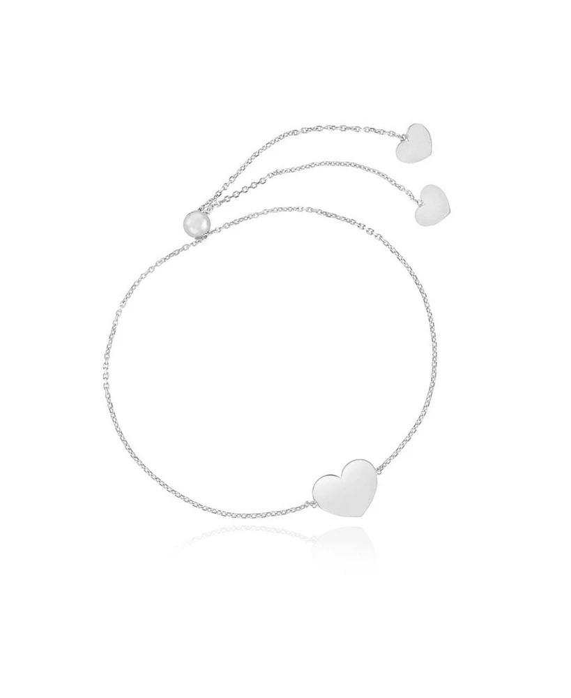 The Lovery Gold Heart Bolo Bracelet 14K Gold