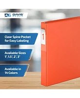 Premium Economy, Angle D Ring, Binder, 6 Pack (Orange