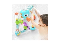Sperric Toddler Build & Splash Bath Pipe Toys Fun Diy Water Construction Set with Valves & Tubing, Stem Learning Sensory Wall Bath Toys