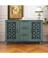 Mondawe 2 Door 3 Drawer Cabinet, American Furniture, Suitable for Bedroom, Living Room, Study