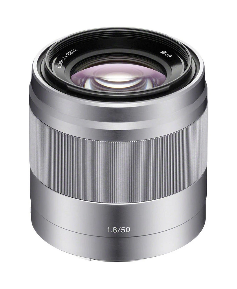 Sony E 50mm f/1.8 Oss Lens for Sony E, Silver