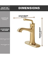 Premium Single Hole Bathroom Faucet with Pop-Up Drain