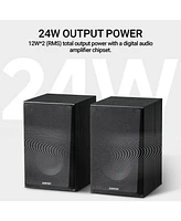 Edifier Bluetooth Bookshelf Speakers with Mdf Enclosure, Powered Studio Monitors - 24W Rms (Pair)
