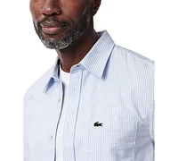 Lacoste Men's Raye Short Sleeve Button-Front Shirt