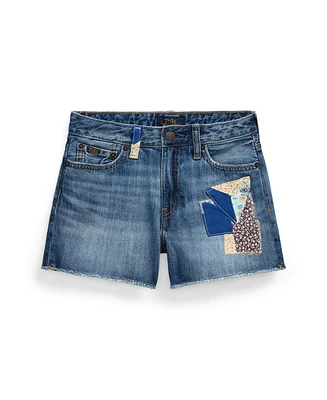 Polo Ralph Lauren Big Girls Distressed Denim Shorts