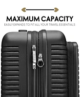 Elle Escape 22.5" Expandable Carry-On Suitcase with Front Laptop Pocket