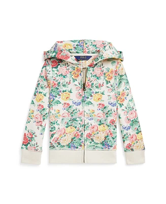 Polo Ralph Lauren Toddler and Little Girls Floral Loopback Fleece Full-Zip Hoodie