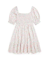 Polo Ralph Lauren Toddler and Little Girls Floral Smocked Jersey Dress