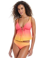 Bar Iii Day Club Ombre Tunnel Fly Away Tankini Top Side Tab Hipster Bikini Bottoms Exclusively At Macys