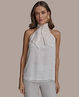 Donna Karan New York Women's Tie-Neck Halter Top