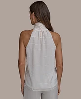 Donna Karan New York Women's Tie-Neck Halter Top