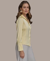 Donna Karan New York Women's Button-Front Blouse, Regular & Petite Sizes