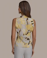 Donna Karan New York Women's Sleeveless Button-Front Blouse, Regular & Petite Sizes