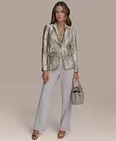 Donna Karan New York Women's Metallic One-Button Blazer