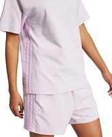 adidas Women's Cotton Essentials 3-Stripe T-Shirt