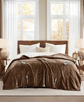 Woolrich Electric Reversible Plush to Berber Blanket