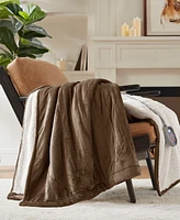 Woolrich Electric Reversible Plush to Berber Blanket