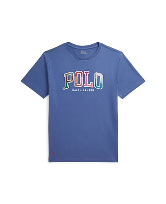 Polo Ralph Lauren Big Boys Madras-Logo Jersey T-Shirt