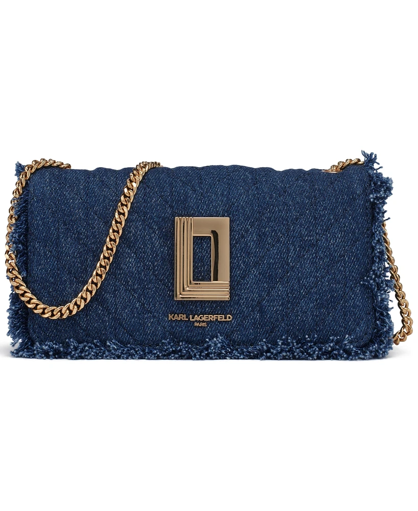 Karl Lagerfeld Paris Kosette Denim Shoulder Bag