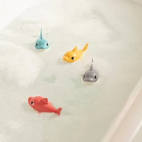 Sperric Toddler Wind-Up Floating Shark Bath Toys – 12PCS Colorful Swimming Sharks, Interactive & Battery-Free Water Play Set Bath, Pool & Summe