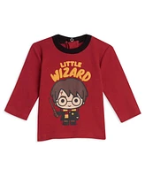 Harry Potter Baby Boys Bodysuit T-Shirt and Pants 4 Piece Layette Set