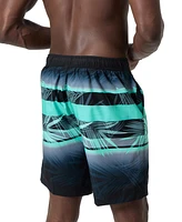 Speedo Men's Bondi Basin Palm Print Drawstring 9" Boardshorts