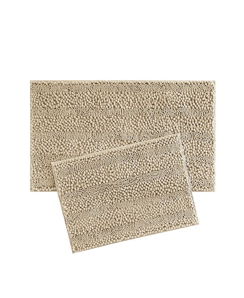 Laura Ashley Astor Chenille 2-Pc. Bath Mat Set