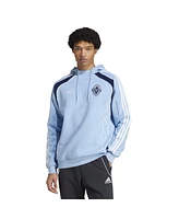 Adidas Men's Light Blue Vancouver Whitecaps Fc 2025 Travel Pullover Hoodie