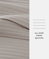 ienjoy Home Stripe Stitch 3-Pc. Quilt Set, King/California King