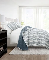 ienjoy Home Distressed Diamond Reversible -Pc. Quilt Set