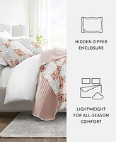 ienjoy Home Scrolled Patchwork Reversible -Pc. Quilt Set