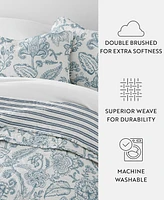 ienjoy Home Jacobean and Stripe Reversible 2-Pc. Quilt Set, Twin/Twin Xl