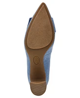 Anne Klein Women's Bentley Buckle Block Heel Pumps