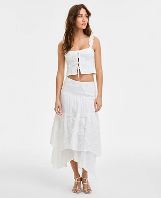Guess Women's Layered Floral Zurey Maxi Skirt