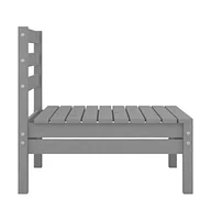 Patio Middle Sofas 2 pcs Solid Wood Pine