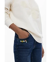 Desigual Women's Floral Skinny Jeans