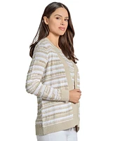 Jones New York Petite Open-Front Cardigan