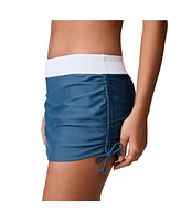 Free Country Women's Side Shirred Swim Skirt