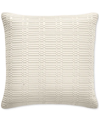 Hotel Collection Linear Embroidery Decorative Pillow, 20" x 20", Exclusively at Macy's