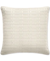 Hotel Collection Linear Embroidery Decorative Pillow, 20" x 20", Exclusively at Macy's