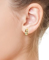 Effy Multi-Gemstone (1-3/4 ct. t.w.) & Diamond (1/10 ct. t.w.) Scatter Hoop Earrings in 14k Gold-Plated Sterling Silver